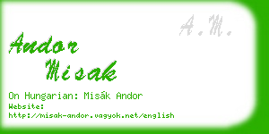 andor misak business card