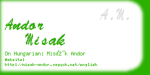 andor misak business card